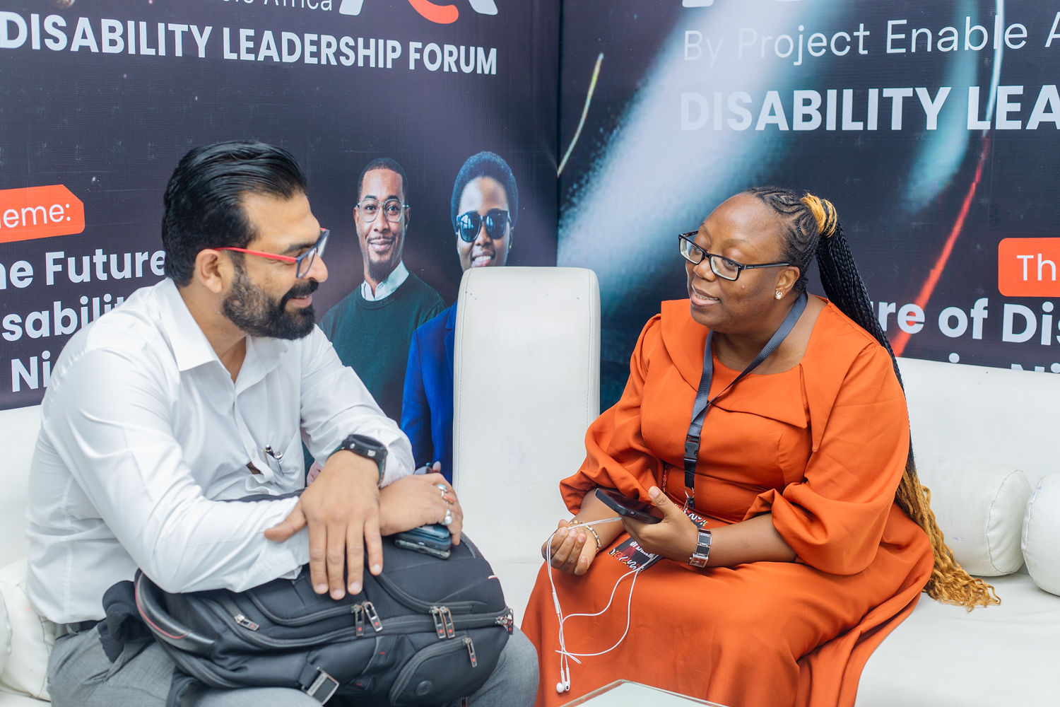 Attendees networking at AbilityX 1.0.